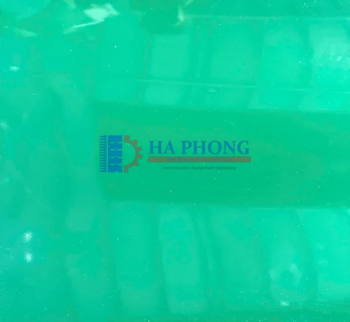 Băng tải PVC xanh trơn 4mm, 3 lớp bố